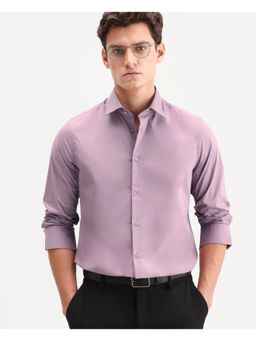 Rare Rabbit - Men Pink Cotton Blend Collar Neck Shirt