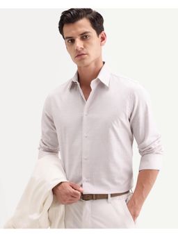 Rare Rabbit - Men Pink Cotton Collar Neck Shirt