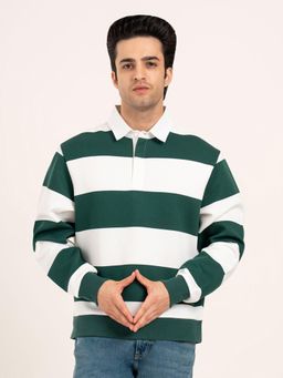 Red Tape - Men Green Polycotton Collar Neck Polo T-shirt