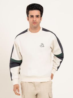 Red Tape - Men White Polycotton Round Neck Sweatshirt