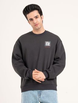Red Tape - Men Grey Polycotton Round Neck Sweatshirt