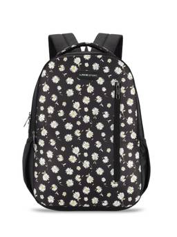 Lavie Sport - Gerbera 26L Floral Printed School Backpack for Girls (Black) (M)