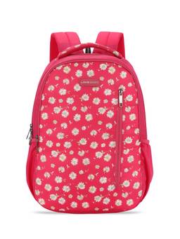 Lavie Sport - Gerbera 26L Floral Printed School Backpack for Girls (Magenta) (M)