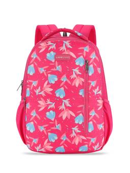 Lavie Sport - Liliane 26L Floral Printed School Backpack for Girls (Magenta) (M)