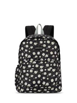 Lavie Sport - Gerbera 18L Printed Casual Backpack |Daypack|School Bag for Girls (Black) (M)