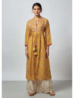 Gopi Vaid - Women Cotton Floral Kurta and Palazzo