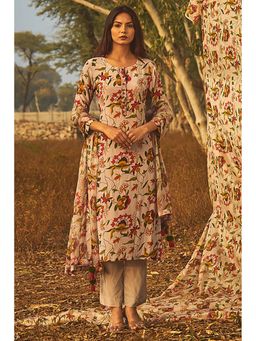 Baise Gaba - Women Cotton Floral Kurta with Pant and Dupatta