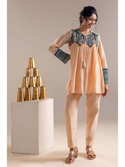 Soup by Sougat Paul - Women Chanderi Printed Top and Pant