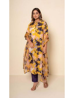 Kameez - Women Bamboo Silk Printed Kurta and Pant