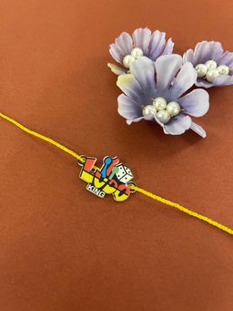 Digital Dress Room - Unique Designer Ludo King Game Rakhi Yellow Thread Rakhi