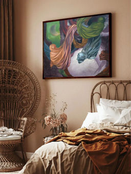 The Art House - Abstract Painting Multicolor (40X30 Inches)