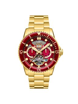 Earnshaw - Duncan Grand Automatic Red Round Dial Mens Watch - ES-8174-88
