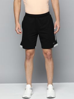 Alcis - Men Black Striped Regular Fit Sports Shorts