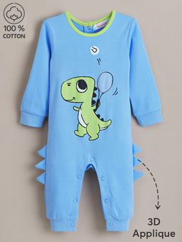 Hopscotch - Blue Printed Romper