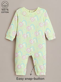 Hopscotch - Yellow Printed Romper