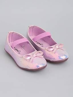 Hopscotch - Sequin Pink Embellished Ballerinas