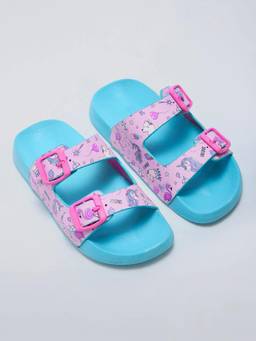 Hopscotch - Unicorn Pink Buckle Sandals