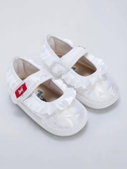 Hopscotch - Ruffled Floral Sneakers