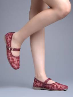 Shoetopia - Embroidered Ballerinas Soft Comfortable