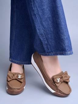Shoetopia - Brown Loafers for Stylish Slip-On Casual