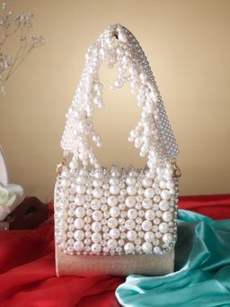 SWISNI - Golden Moti Mini Flap Clutch Bag (S)