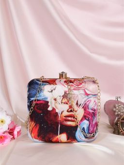 SWISNI - Face Printed Clutch (S)