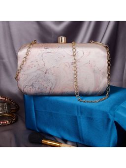 SWISNI - Sober Marble Printed Clutch (S)