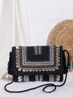 SWISNI - Black Boho Bag For Women (S)