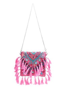 SWISNI - Pink Boho Bag For Women (S)