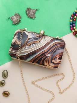 SWISNI - Marble Look Clutch Bag (S)