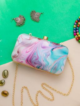 SWISNI - Abstract Digital Printed Clutch Bag (S)