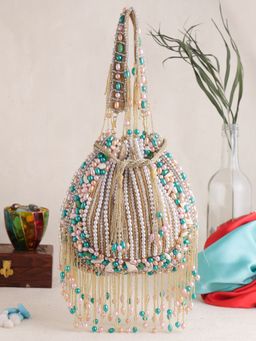 SWISNI - Golden Multi Potli Bag (S)