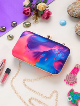 SWISNI - Abstract Digital Printed Clutch Bag (S)