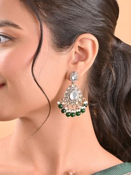 Fida - Women White Alloy Gold Earrings