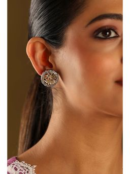 Biba - Women Silver Brass Silver Earrings