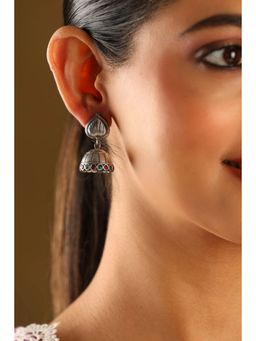 Biba - Women Multi-Color Brass Silver Earrings