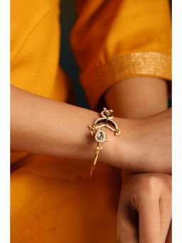 Biba - Women Red Brass Gold Cuff