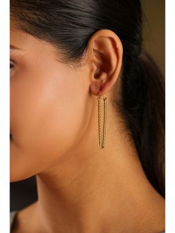Biba - Women Gold Brass Gold Earrings