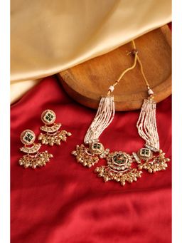 Biba - Women Multi-Color Alloy Gold Jewellry Set