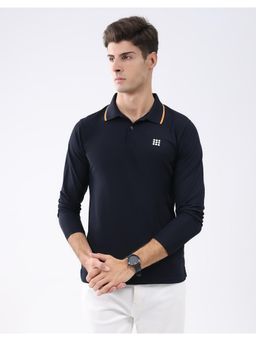 Rock.it - Mens Solid Polo T-shirt - Navy Blue