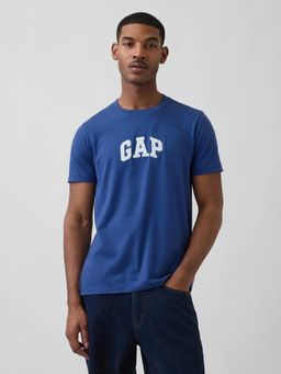 GAP - Mens Patch Solid Crew Neck T-shirt - Blue