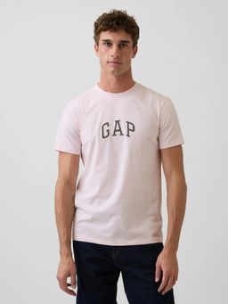 GAP - Mens Patch Printed Crew Neck T-shirt - Pink