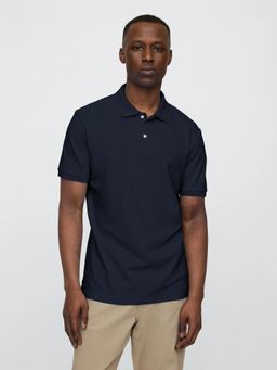 GAP - Mens Polo Neck T-shirt - Navy Blue