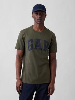 GAP - Mens Logo Printed Crew Neck T-shirt - Olive