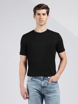 Calvin Klein - Solid Regular Fit Cotton T-shirt - Black