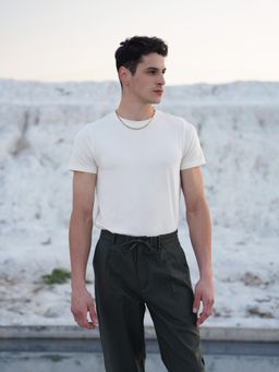 Cove and Lane - Bamboo Soft Drape Cotton T-shirt - White