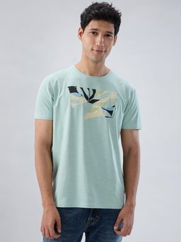 Spykar - Green Graphic Regular Fit T-shirt