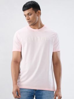 Spykar - Pink Typography Regular Fit T-shirt