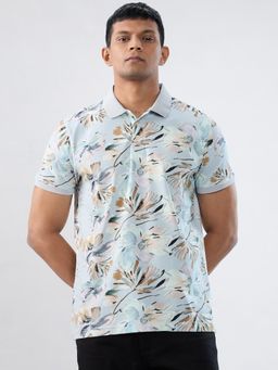Spykar - Blue Printed Regular Fit T-shirt