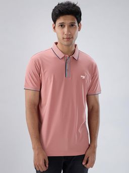 Spykar - Pink Solid Regular Fit T-shirt